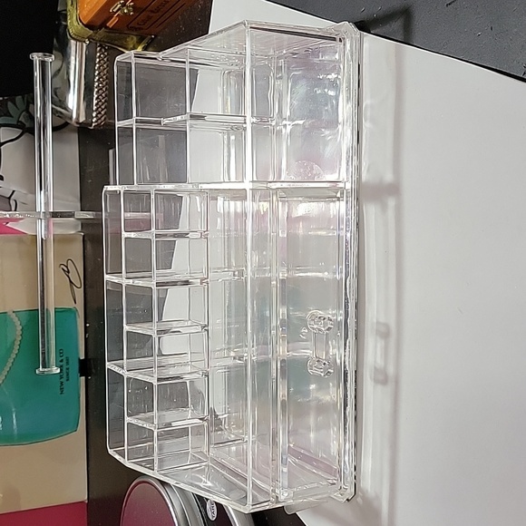 Clear Acrylic organizer 6.5"x11" Make up jewelry tool storage - Picture 3 of 8